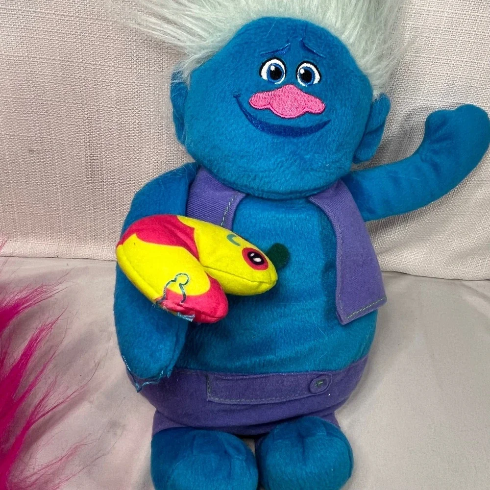 DreamWorks Singing Trolls Plush Lot of 4 Poppy Biggie Guy Diamond Cooper Hasbro